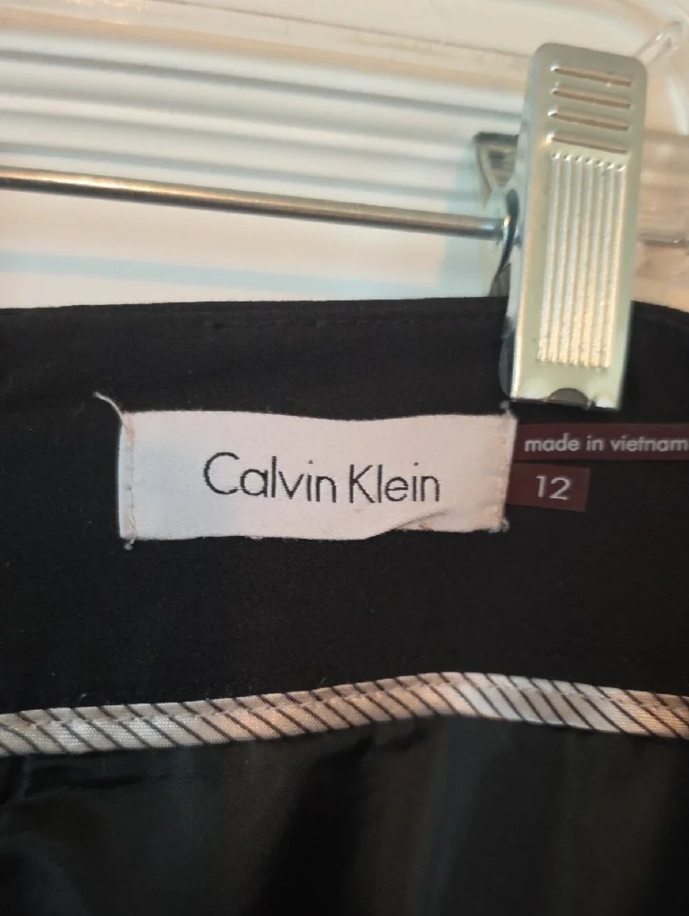 Calvin Klein Black Pencil Skirt